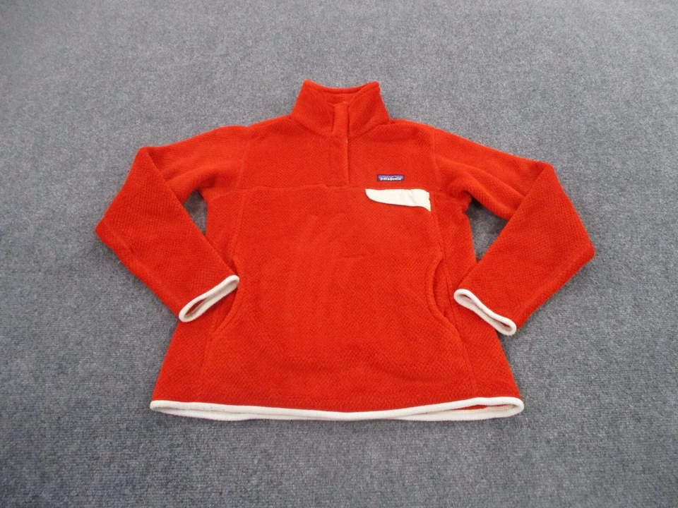 Chaqueta Patagonia Adulto S Roja a Presión T Polar Suéter Difuso Exterior Informal Para Mujer