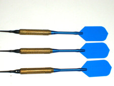 Soft Tip Darts Used, 17 Gram Brass with New Aluminum Shafts and Flights 3113