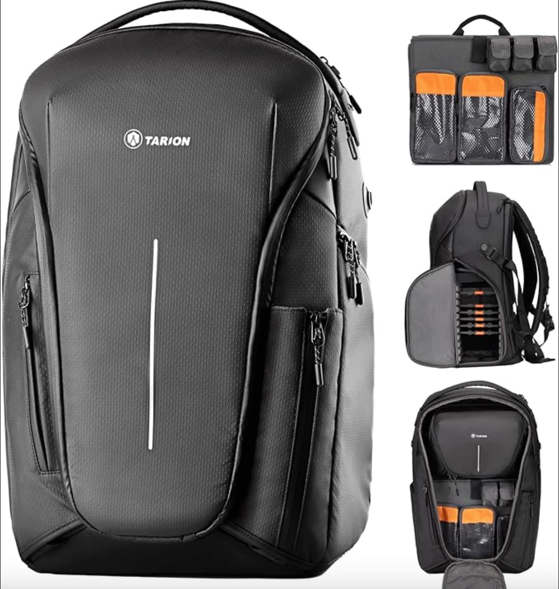 TARION Camera Backpack Large Capacity Camera Bag with 15.6