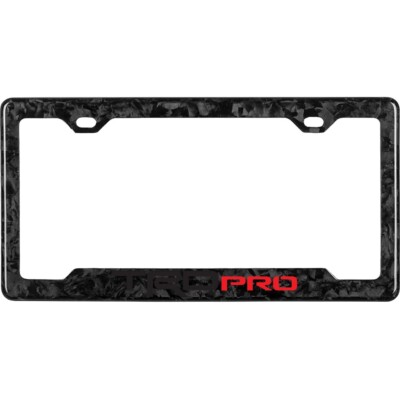 TOYOTA TRD PRO 100% REAL FORGED CARBON FIBER CAR LICENSE PLATE FRAME ZISDESIGN
