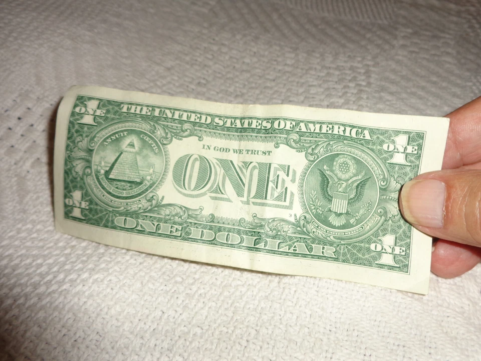 birthday/anniversary  note dollar bill A67-6-6-1955A 2021 series bill - Image 2 of 2