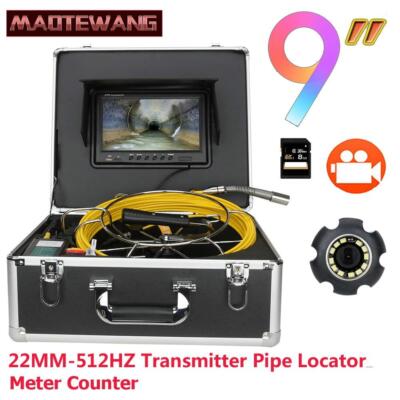 Sewer Drain Pipe Locator Inspection Meter Counter Video Endoscope detector IP68