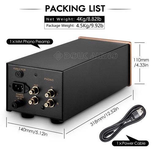 HIFI MM Plattenspieler Röhrenvorverstärker Tube Phono Preamp for Home Turntables - Bild 7 von 7
