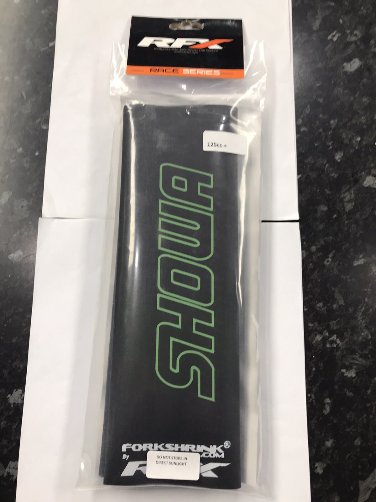 RFX Race Series Forkshrink Upper Fork Guard Showa logo (Green) Uni125cc-525cc