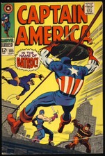 CAPTAIN AMERICA #105 1968 Jack Kirby BATROC Living Laser SWORDSMAN Marvel Comics
