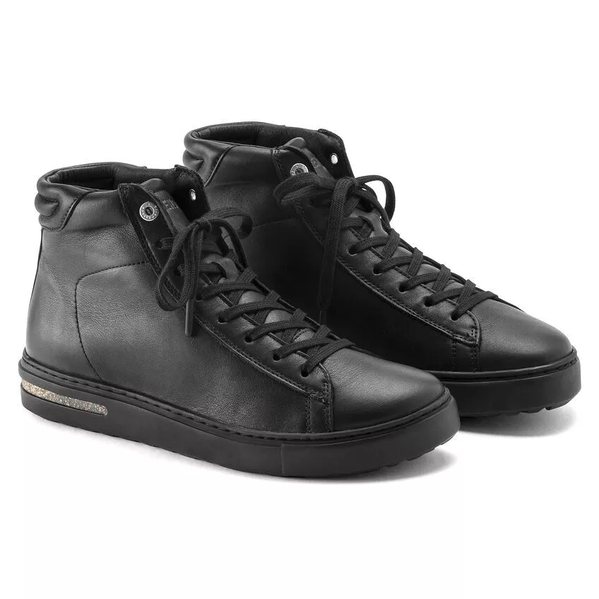 BIRKENSTOCK BEND MID HIGH SNEAKERS BLACK LEATHER FOR WOMEN