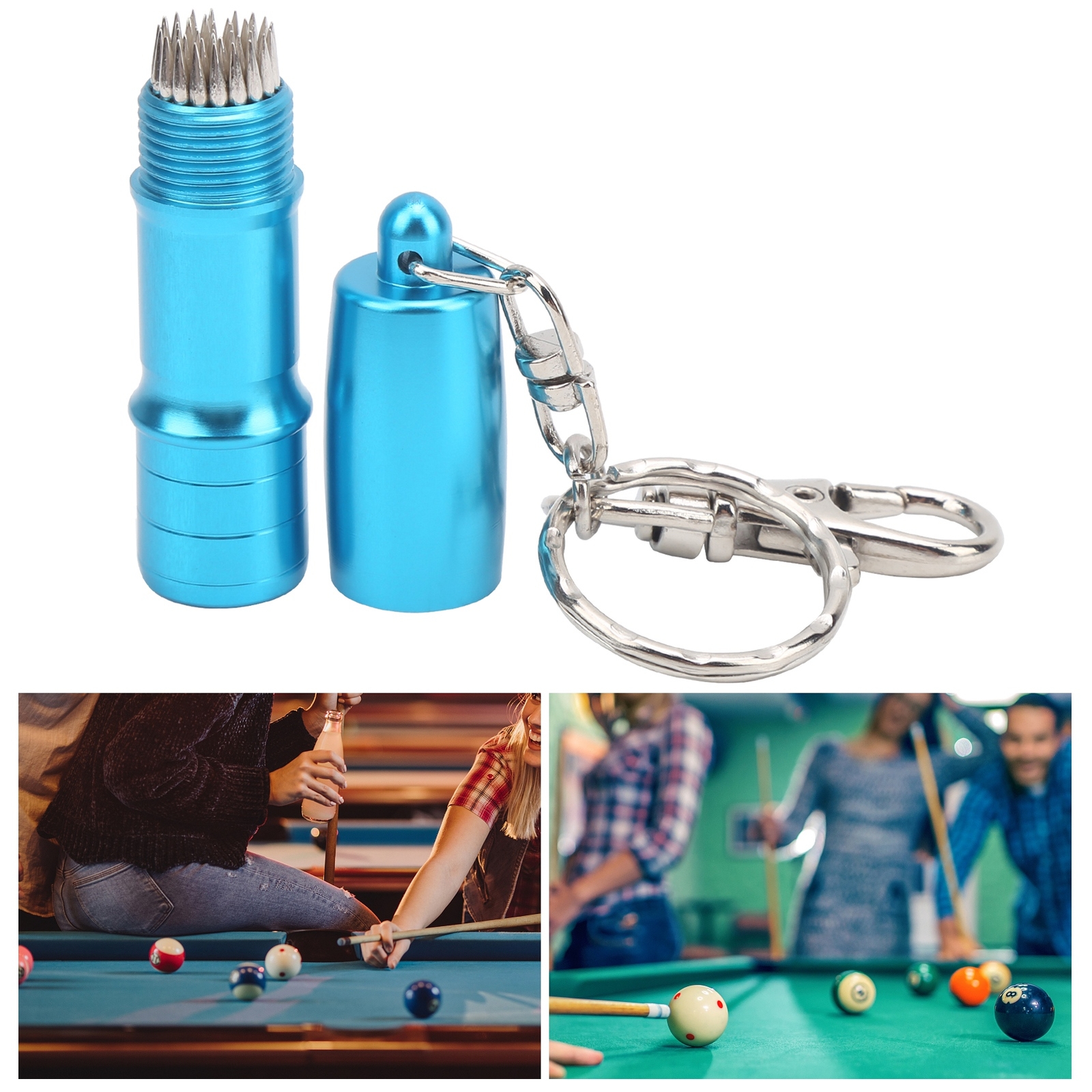 (Blue)Billiard Pricker Cues Tip Pick Snooker Club Tip Repair Tool