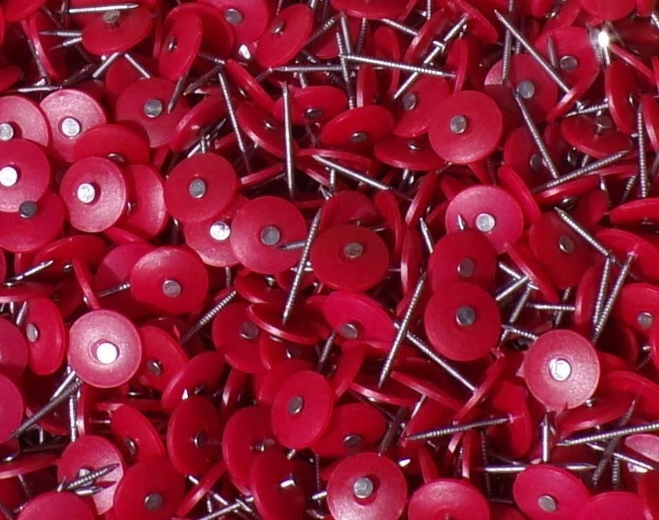 Plexi Caps 1 3 4 Round Plastic Cap Roofing House Wrap Nail 5 lbs