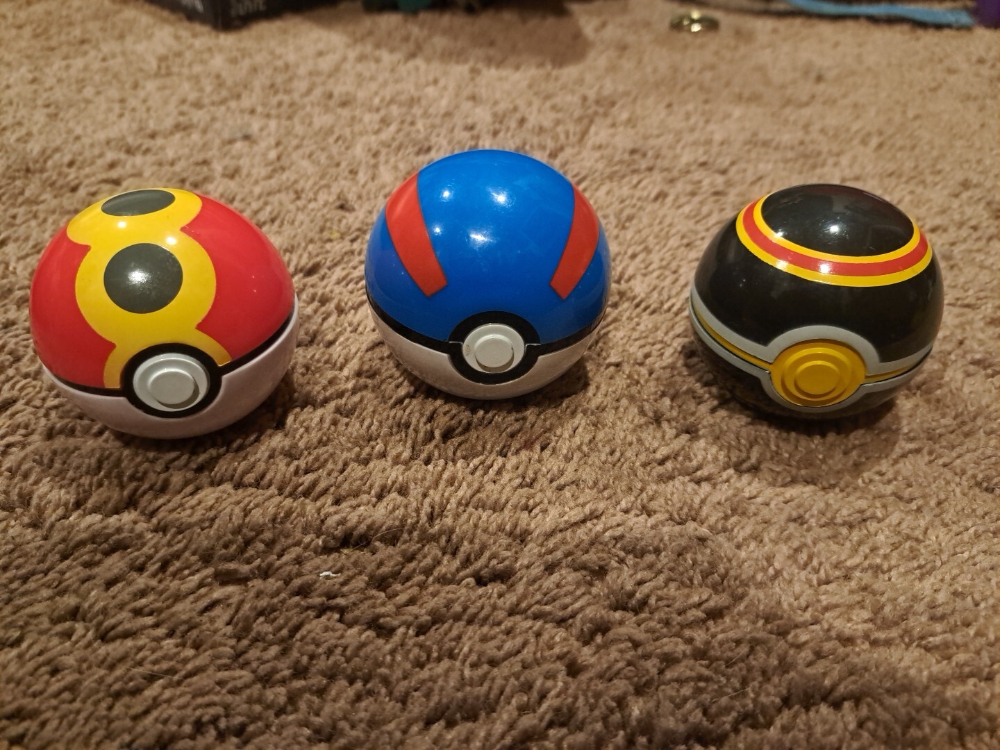 Pokemon Pokeball Throw N Pop Lot Of 3
