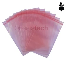 ESD Static Bags 4MIL Pink Poly, Zip-Lock Top Reclosable 2x,3,5,6,8,9,12"