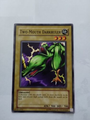 Yu-Gi-Oh! TCG Two-Mouth Darkruler Legend of Blue Eyes White Dragon Lob-030 Unlim - Picture 1 of 3