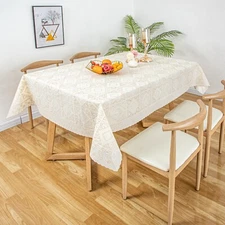 RAY STAR Rectangle Table Cloth 70*52 Inch Stain & Wrinkle Resistant Washable