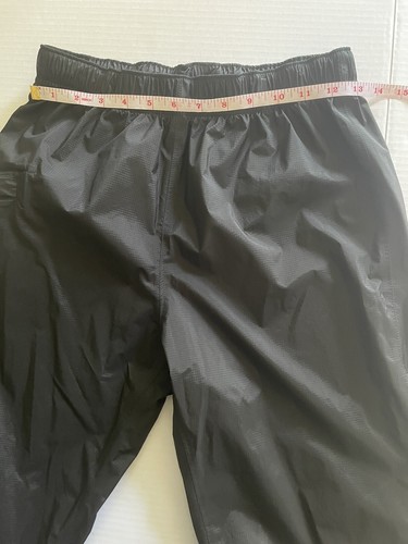 REI Co Op Boys Youth Size L 14-16 Wind Rain Pants Black Nylon Ankle Zip - Picture 9 of 12