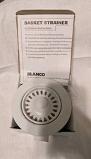 Blanco 441091 3-1/2" Basket Strainer and Sink Flange Matte White