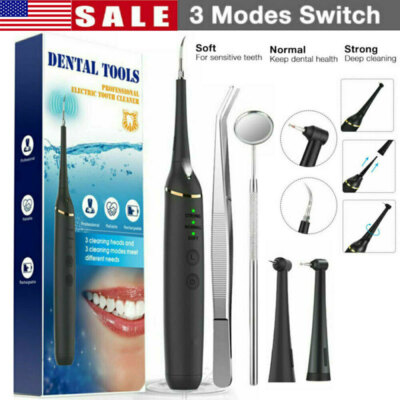 Electric Teeth Cleaner Dental Calculus Remover Cleaning Tool Scaler Tooth