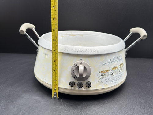 Hamilton Beach 3-in-1 Slow Cooker 33134 Series A2570DJ Bowl 2, 4, & 6 Qt. NO LID - Picture 10 of 19