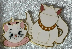 Loungefly Disney Teapot & Teacup Blind Box Aristocats Dutchess Marie 2 Pin Set