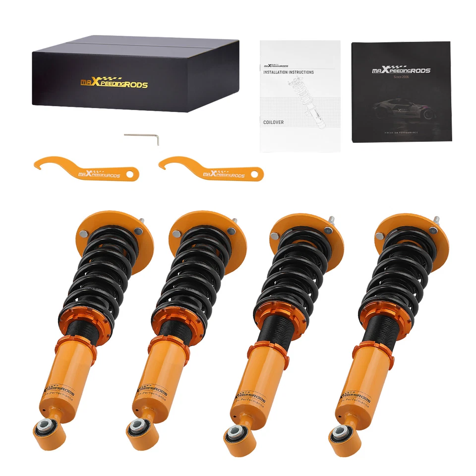 Amortiguador ajustable MaXpeedingrods Coilovers 24 niveles para Lexus LS400 1990-1994 Foto 2 de 4