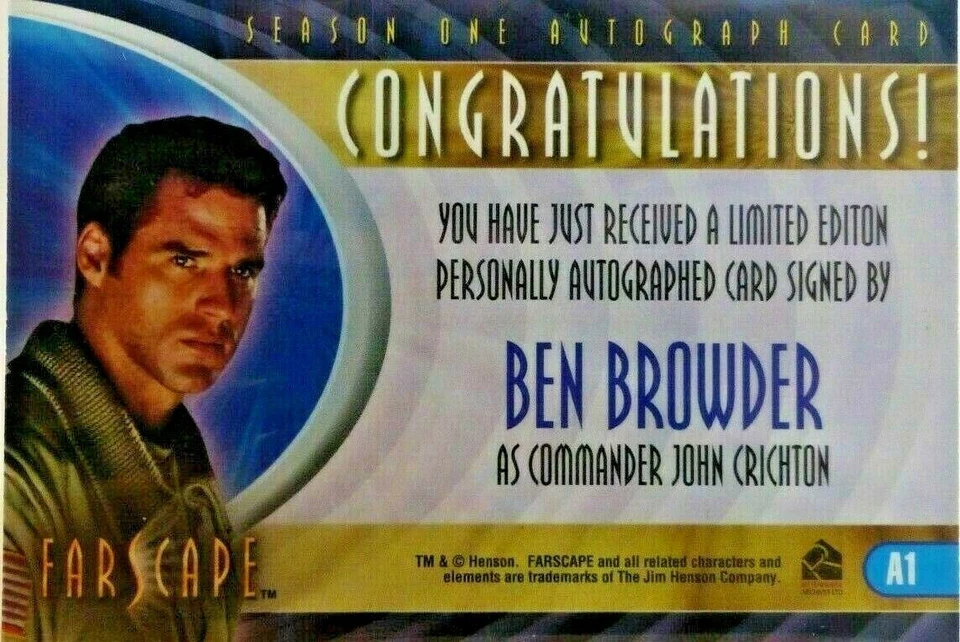 FARSCAPE  TV SERIES  AUTOGRAPH OR COSTUME  CARD       CHOOSE - Image 2 of 4