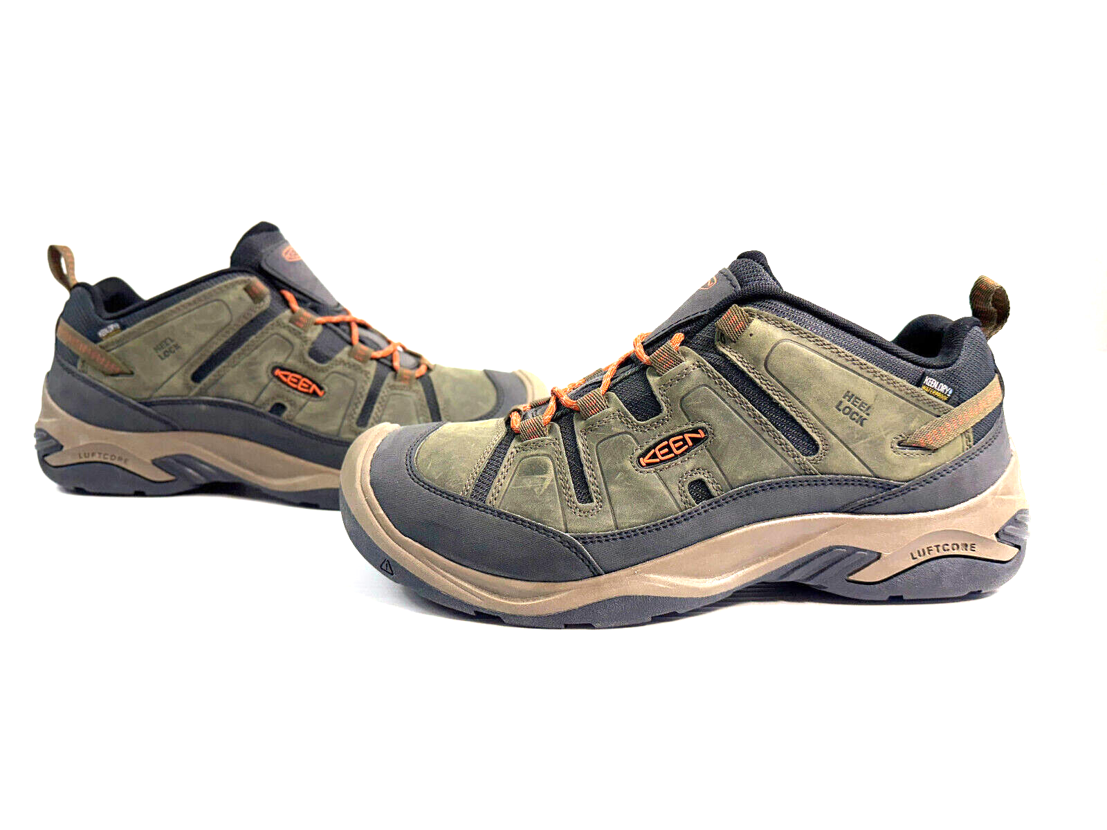 Scarpe da trekking Keen Circadia basse impermeabili nere oliva ceramisti argilla uomo taglia 14