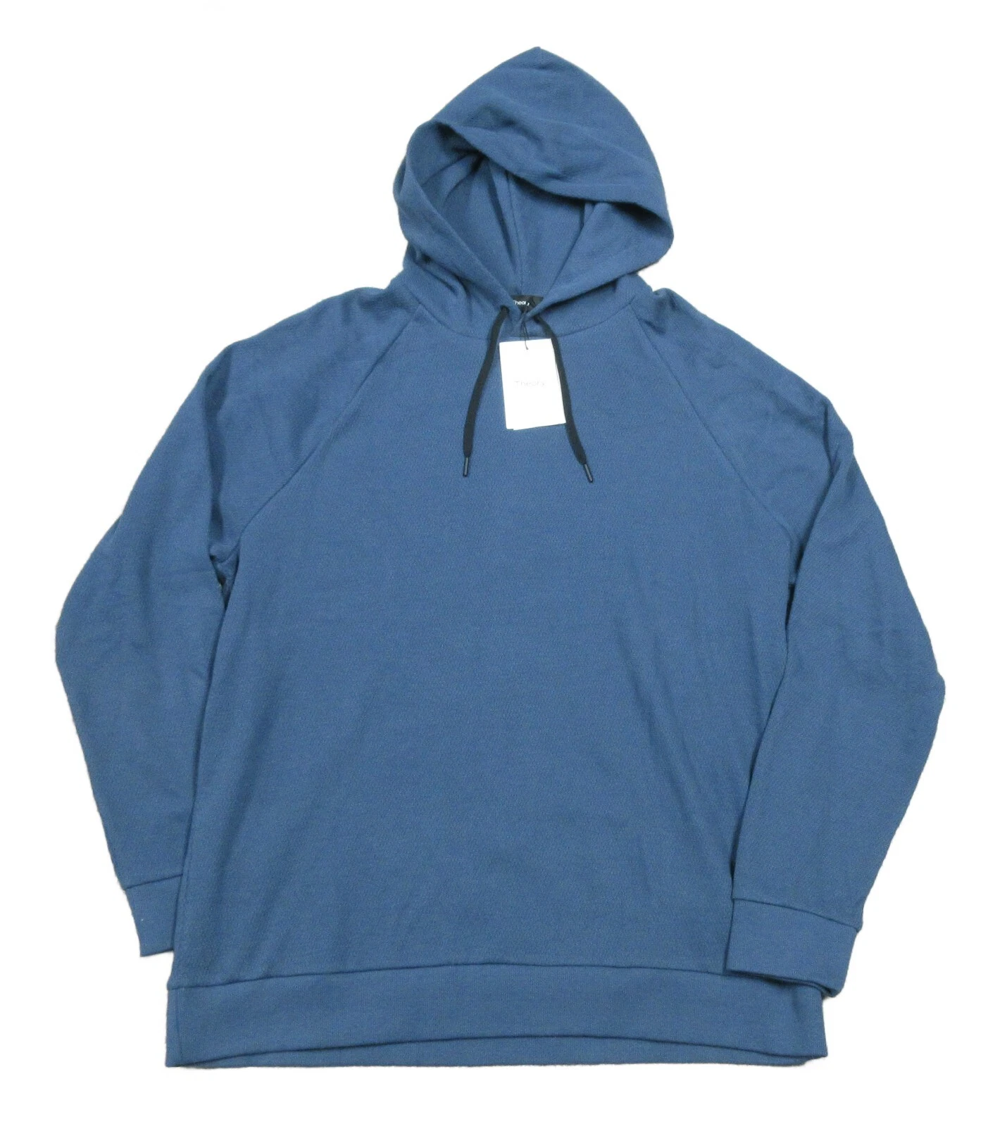Theory Men's Sargasso Blue Organic Thermal Otto Pullover Hoodie $225