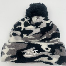Nike Baby Infant 0-6m Cuffed Pompom Beanie Camo