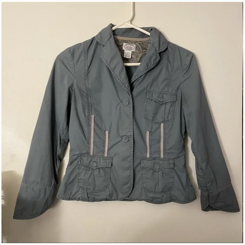 Anthropologie Green Fitted Utility 