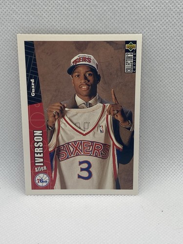 1996 Collector's Choice #301 Allen Iverson Rookie RC Card - 第 1/6 張圖片