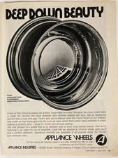 1973 Appliance Chrome Smooth Center Mag Rims Wheels Print Ad 1973 Appliance Chrome Smooth Center Mag Rims Wheels Print Ad