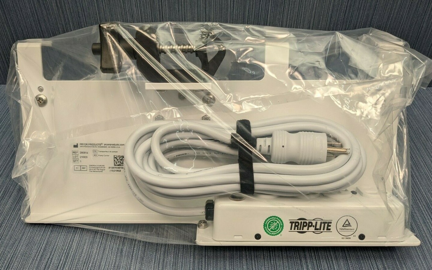 Tripp Lite Medical Grade Power Strip – 4 Hospital-Grade Outlets, 15ft Cord, Metal Housing, Antimicrobial
