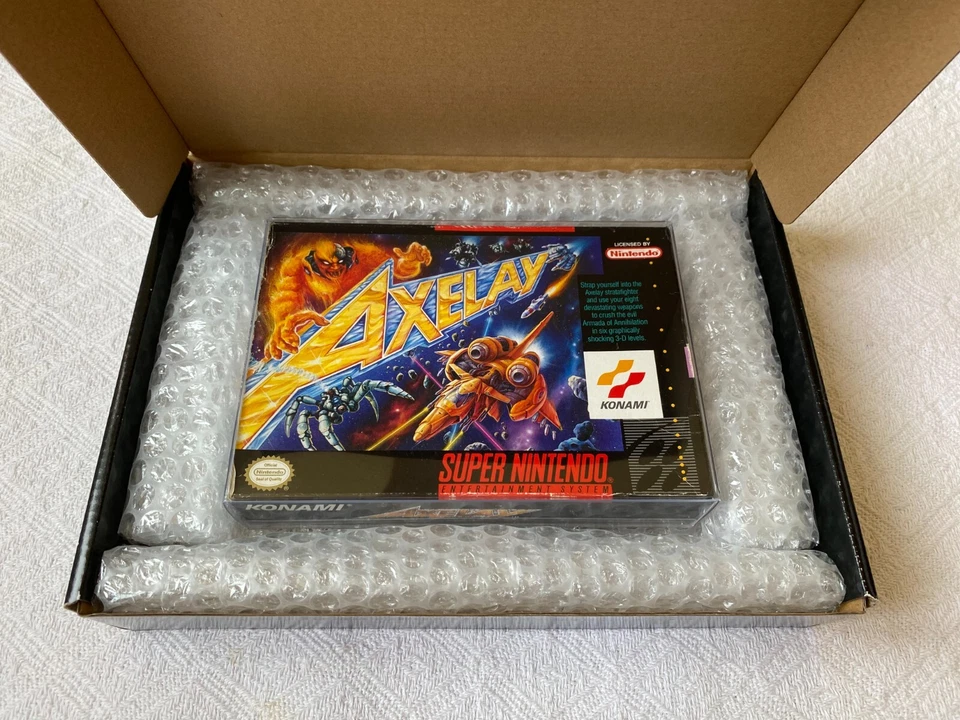 Axelay SNES CIB - NTSC-U/C USA VGC CIB - High Quality Packing - Tracked - Image 3 of 4
