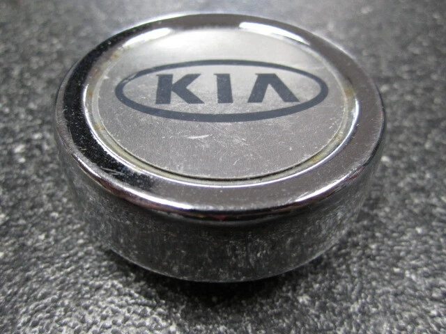 Tapacubos centrales cromados y plateados KIA Rio 2000-2002 OEM 74550 13" rueda 61 mm 2,50" Foto 3 de 4