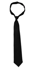  Black Hook & Loop Police Issue Necktie Tie 20" US Rothco 30085