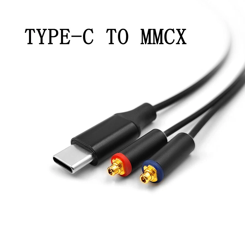 Cable tipo C a MMCX con micrófono para auriculares SHURE JVC AKG SONY Fiio Westone UE900 Foto 2 de 4
