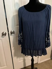 Ladies Navy Blue counterparts Top Size Medium (ta) C48