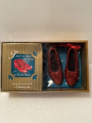 Dorothy Ruby Slippers ''There's no place like home For Christmas Ornament Roman