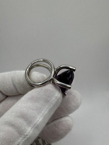 Sterling Silver 925 Massive Big Women's Ring 20.34g Beauty Excellence 7.5size - Picture 7 of 12