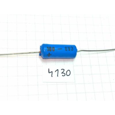 Kondensator 100uF 6.3V 8x21 Unitra-Elwa 164D Tantal Axial Metall Epoxy 5pcs