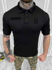 Tactical summer polo black, polo T-shirt black, T-shirt black , police T-shirt