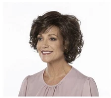 GORGEOUS Wig by TONI BRATTIN Color Dark Brown Size Regular Heat Friendly, NEW