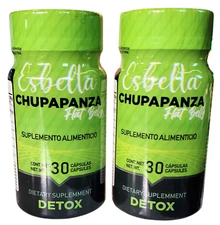 2 PACK* Esbelta DETOX Slim Chupapanza Belly Weight Loss Natural Eliminate Fluids
