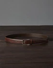 BRUNELLO CUCINELLI MEN'S CHESTNUT LEATHER BELT MSRP $1210