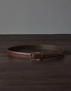 BRUNELLO CUCINELLI MEN'S CHESTNUT LEATHER BELT MSRP $1210