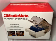 Vintage MediaMate 3 1/2 Inch Data Storage 30 Brand New Floppy Disc Storage