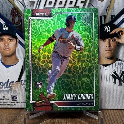 2026 Topps Series 1 Jimmy Crooks Green Easter Holiday Exclusive RC - Cardinals
