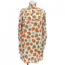 Gucci Dress Beige & Orange Silk Size 36 Used