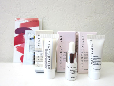 Chantecaille Minis Sample Lot Hibiscus Mask Anti-Pollution Cream Radiance Elixir