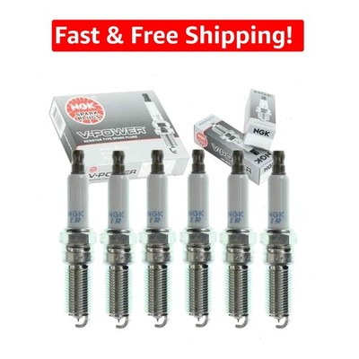 Genuine 6-Piece NGK V-Power Spark Plug Set for Jeep Wrangler 3.8L V6 (07-11)
