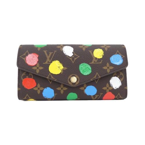Authentic Louis Vuitton Monogram (LV X YK) Portefeuille Sarah M81980 Wallet ...