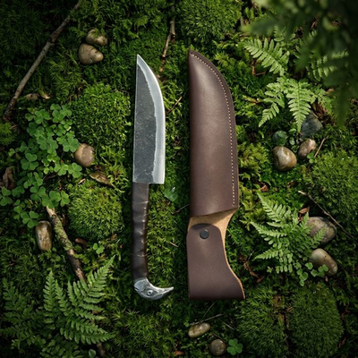 #ad Hand Forge Sons of Odin Viking Knife 9.5” – Raven Head Hilt Hunting Knife $17.10